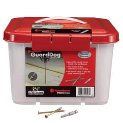 FastenMaster GuardDog No. 10 X 2-1/2 in. L Gold Phillips/Square Bugle Head Deck Screws 1750 pk