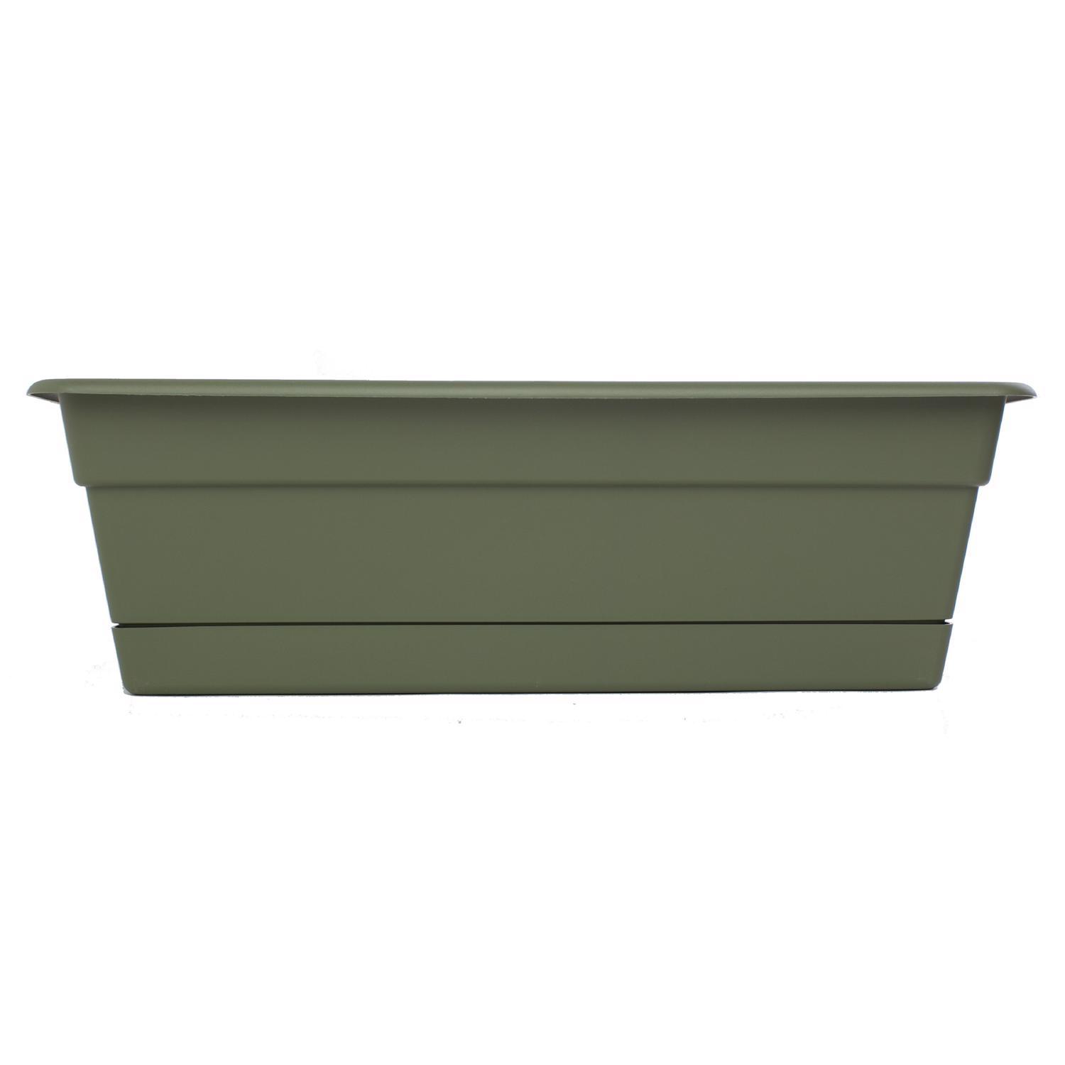 Photos - Flower Pot Bloem Dura Cotta 5.75 in. H X 18 in. W X 7.5 in. D Plastic Window Box Living Green DCBT18-42