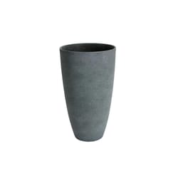 Algreen 20.5 in. H X 12 in. D Resin Planter Gray