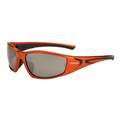 Crossfire RPG Polarized Safety Glasses Brown Lens Orange Frame 1 pc