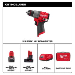 Milwaukee 12V M12 FUEL 1/2 in. Brushless Cordless Drill/Driver Kit (Battery & Charger)