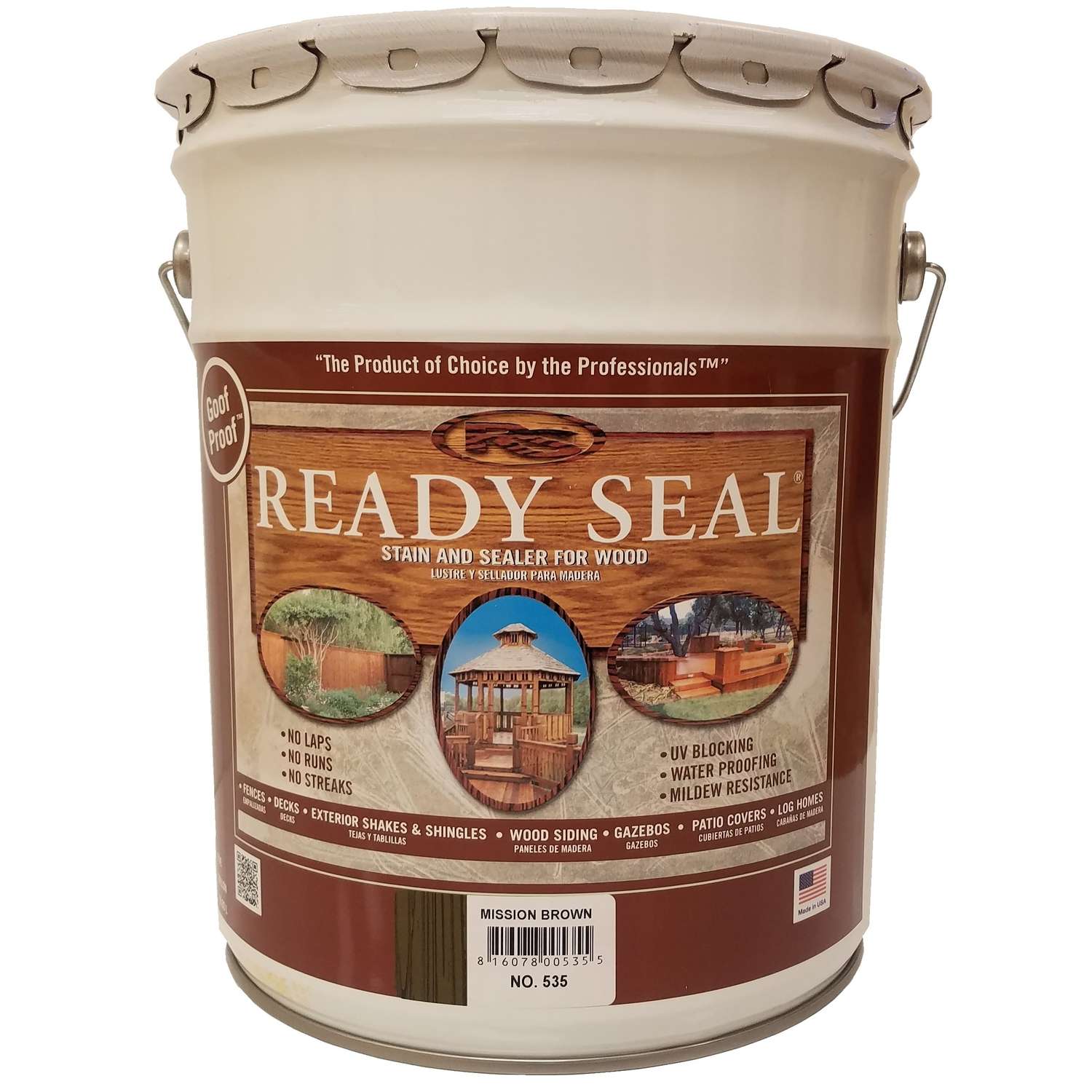 Ready Seal Goof Proof Semi-Transparent Mission Brown Oil-Based Wood ...