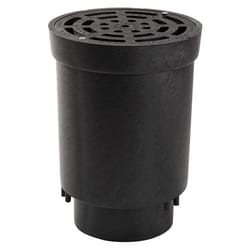 NDS Flo Well 6.4 in. W X 9 in. D Round Drain Inlet with Grate