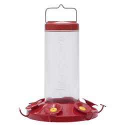 Perky-Pet Hummingbird 48 oz Glass/Plastic Nectar Bird Feeder 6 ports
