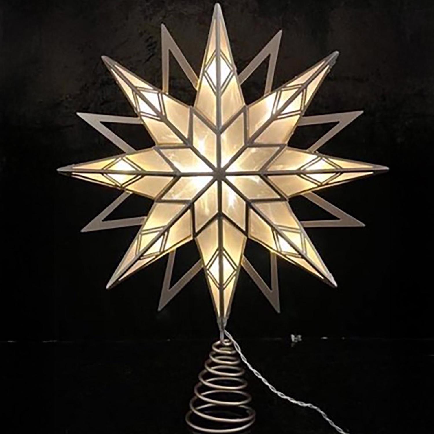 star treeです Celebrations LED Warm White Star Tree Topper 13 in. Mfr
