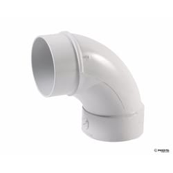 NDS Schedule 35 4 in. Hub each X 4 in. D Spigot PVC Elbow