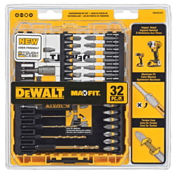 DeWalt Max Fit 8.75 in. L Screwdriving Bit Set S2 Tool Steel 32 pc