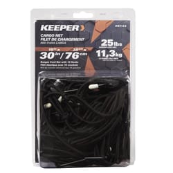 Keeper Black Cargo Net 30 in. L X 15 in. 25 lb 1 pk