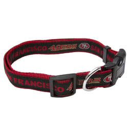 Pets First Team Colors San Francisco 49ers Nylon Dog Collar Medium