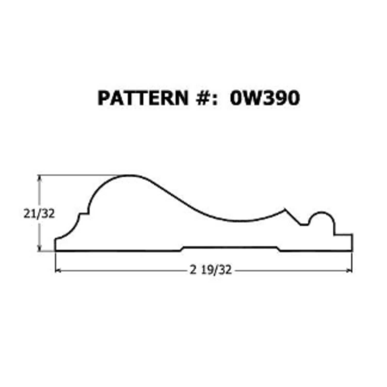 Alexandria Moulding 25/8 in. x 8 ft. L Unfinished Beige Pine Moulding Ace Hardware