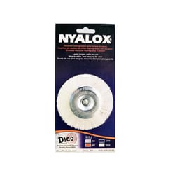 Dico Nyalox 3 in. Fine Crimped Mandrel Mounted Wheel Brush Nylon 2500 rpm 1 pc