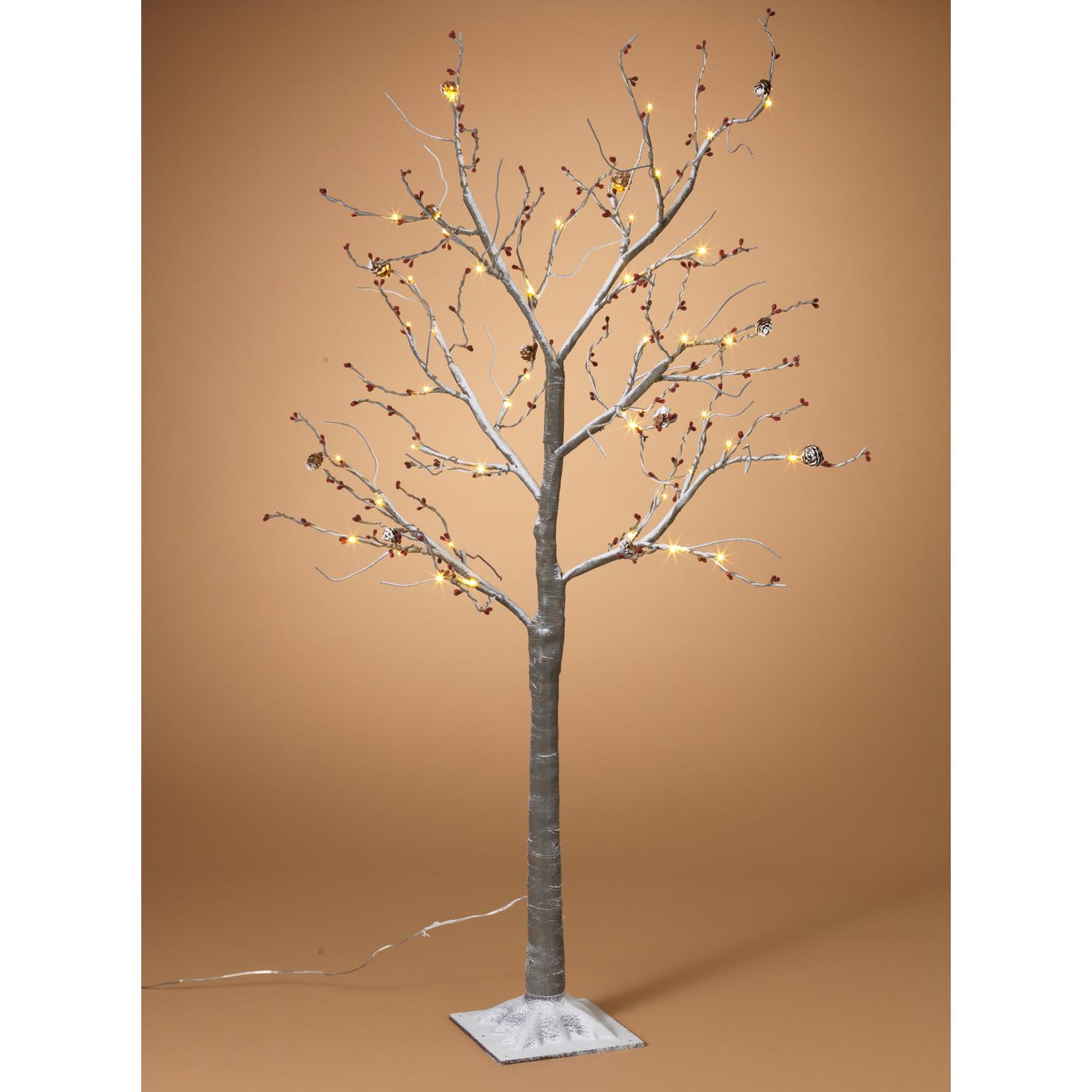 UPC 687293314535 product image for Gerson Snowy Berry Christmas Tree Gray PVC 1 pk | upcitemdb.com