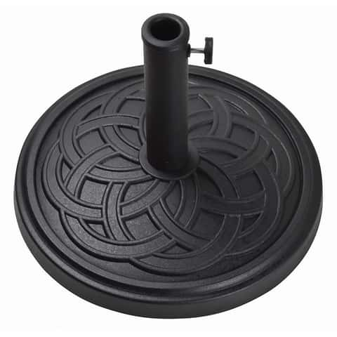 Bond Black Ribbon Envirostone Umbrella Base Ace Hardware