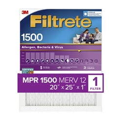 Filtrete 20 in. W X 25 in. H X 1 in. D 12 MERV Pleated Allergen Air Filter 1 pk
