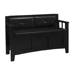 Linon Home Decor Black Wood Bench