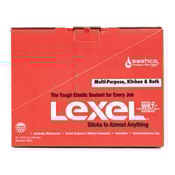 Sashco Lexel White Synthetic Rubber All Purpose Caulk 5 oz