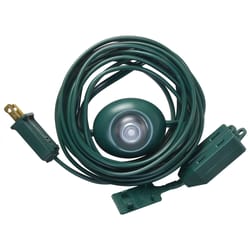 Woods Indoor 15 ft. L Green Extension Cord with Switch 16/2