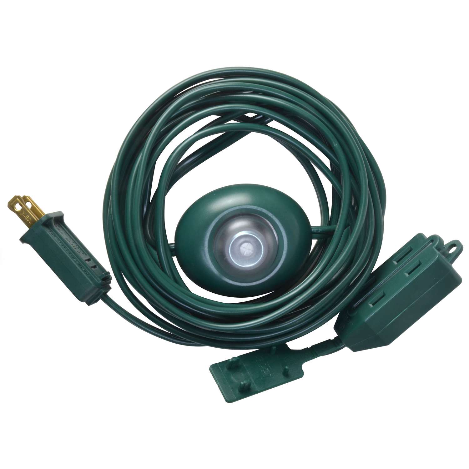 Woods Indoor 15 ft. L Green Extension Cord with Switch 16/2 Ace Hardware