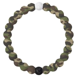 Lokai Veterans Unisex Round Camouflage Bracelet Silicone Water Resistant Size 6.5