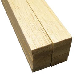 Midwest Products 3/8 in. X 1 in. W X 36 in. L Balsawood Sheet #2/BTR Premium Grade