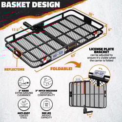 Mockins Black Hitch Cargo Carrier Set 1 pk