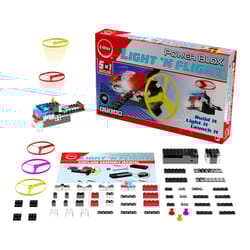 E-Blox Power Blox Light 'N Flight Toy Set Multicolored 55 pc