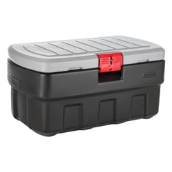 Rubbermaid ActionPacker 35 gal Black/Gray Storage Tote 17.25 in. H X 32.25 in. W X 20 in. D Stackabl