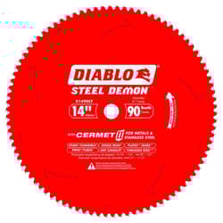 Diablo Steel Demon 14 in. D X 1 in. Cermet Cermet Metal Saw Blade 90 teeth 1 pk