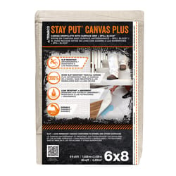 Trimaco Stay Put 6 ft. W X 8 ft. L 8 oz Canvas Drop Cloth 1 pk