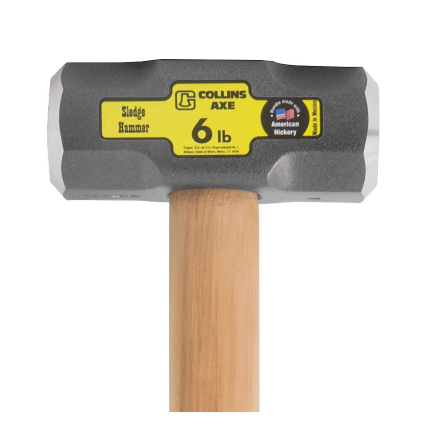 Collins 6 lb. High Carbon Steel Head Sledge Hammer 36 in. L x 2.