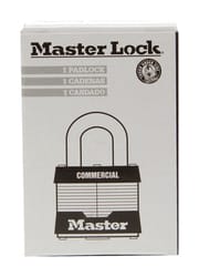 Master Lock 1-5/16 in. H X 1-9/16 in. W Laminated Steel Pin Tumbler Exterior Padlock