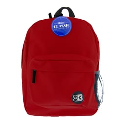 Bazic Products Classic Collection Burgundy Backpack 17 in. H X 6 in. W