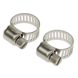 T-H Marine Boating Essentials 1/4 in. 5/8 in. SAE 4 Silver Hose Clamp Stainless Steel