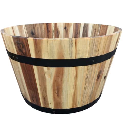 Avera Products 12 in. H X 21 in. W X 21 in. D Wood Traditional Planter Natural - Ace Hardware