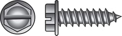 HILLMAN No. 6 Ga. X 1 in. L Slotted Hex Washer Head Sheet Metal Screws 100 pk