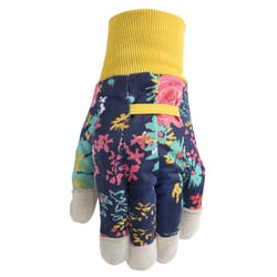 Wells Lamont Women's Indoor/Outdoor Liberty Print Gardening Gloves Multicolored S 1 pair