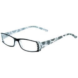 Envy Calla Black/Gray Women's Reading Glasses 1.5