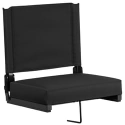 Flash Furniture Black Fabric Contemporary Stadium Chair