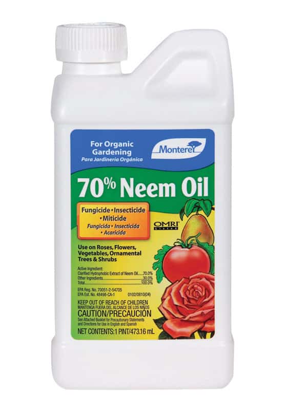 Monterey 70 Neem Oil Organic Liquid Concentrate Insect Killer 1 pt