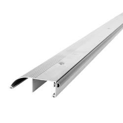 M-D BUILDING PRODUCTS 1 in. H X 3.38 in. W X 72 in. L Aluminum/Vinyl High Bumper Threshold Silver