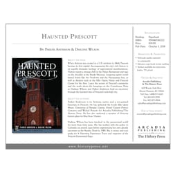 Arcadia Publishing Haunted Prescott History Book