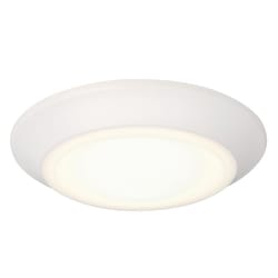 Westinghouse Lighting Makira 1.25 in. H X 7.5 in. W X 7.5 in. L Frost White Ceiling Fixture