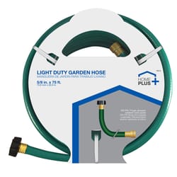 Home Plus 5/8 in. D X 75 ft. L Light Duty Garden Hose