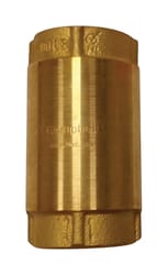 Campbell 1 in. D X 1 in. D Yellow Brass Spring Loaded Check Valve