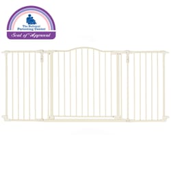 North States Ivory 30 in. H X 38.3-72 in. W Metal Decor Gate