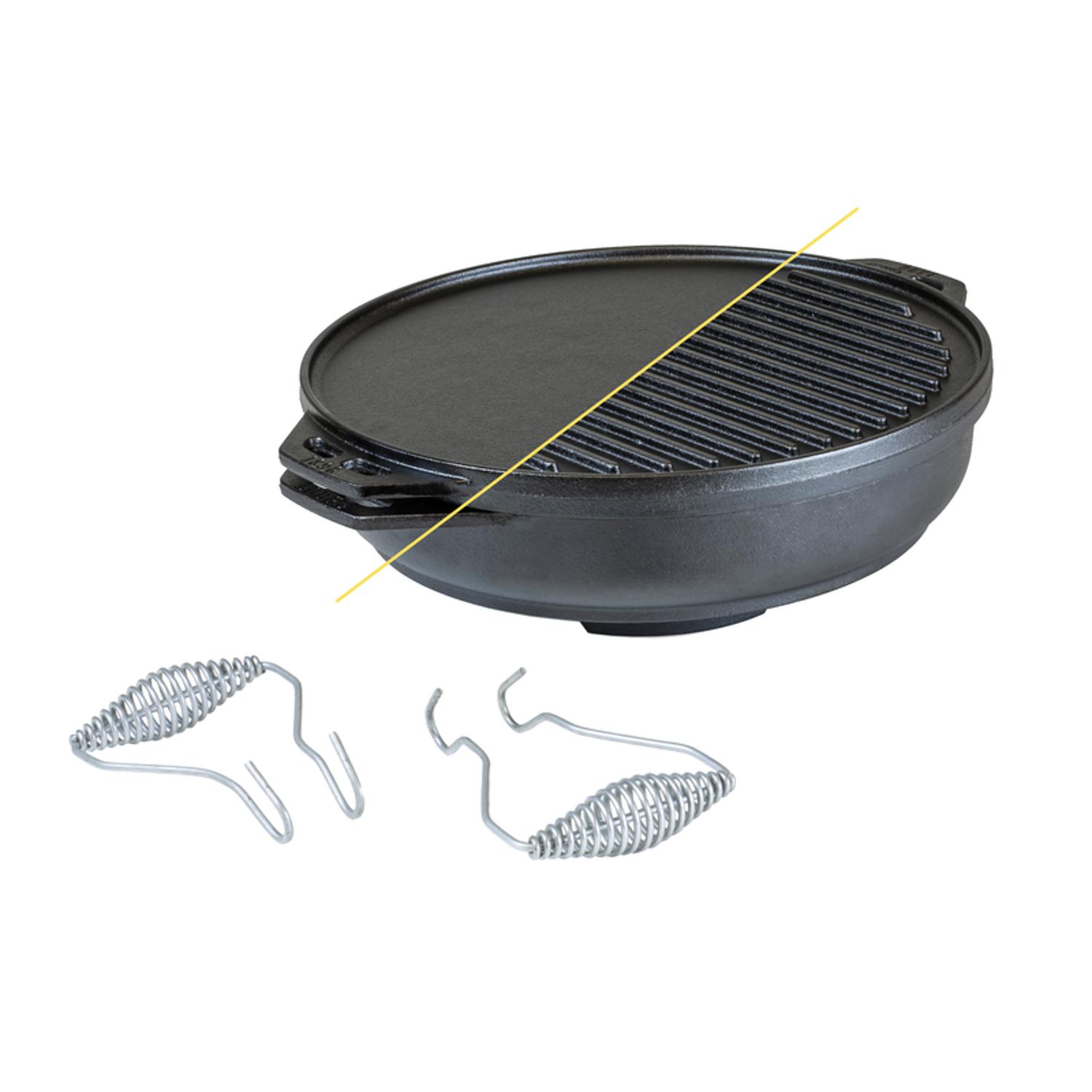 Lodge Cast Iron Multi-Pan 14 in. 6.8 qt Black Sansujyuku sansujyuku.com