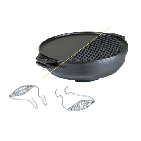 Lodge Cast Iron Grill Pan 10-1/4 in. Black - Ace Hardware