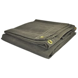 Foremost Tarp Co. Dry Top 10 ft. W X 16 ft. L Heavy Duty Canvas Tarp Olive