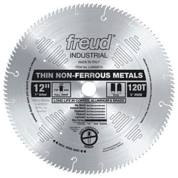 Freud 12 in. D X 1 in. Non-Ferr Metal TiCo Hi-Density Carbide Circular Saw Blade 120 teeth 1 pk