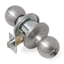 Tell Cortland Satin Chrome Privacy Lockset 1-3/4 in.